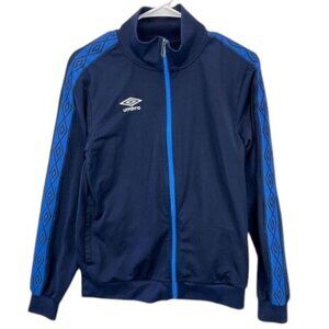 Umbro Premier Track Jacket Men’s Size S Navy‎ Blue Full Zip Athletic Soccer